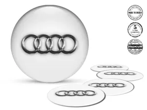 Audi Ruota Badges Stile Adesivi Epossidici Top